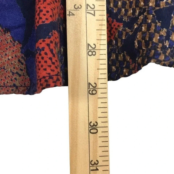 Blair Women's Long Sleeve Button Shirt Plus Size 2XL Leaf Print Lightweight Fall - Picture 8 of 9